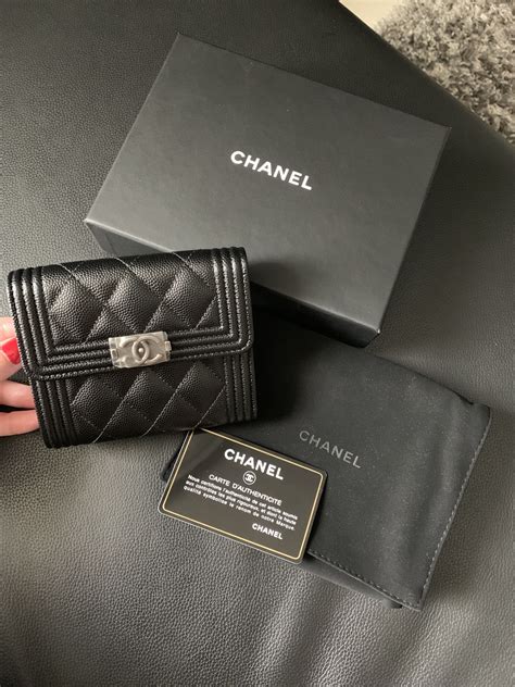 chanel boy wallet mini